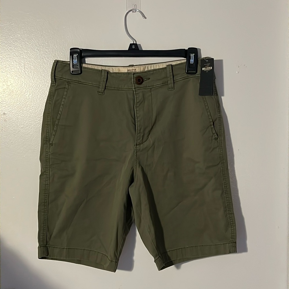 Green Hollister Bermuda shorts